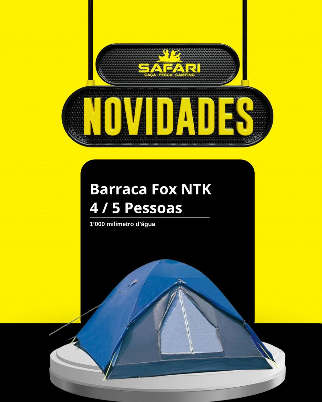 Barraca Fox – 4/5 Pessoas – Safari Camping